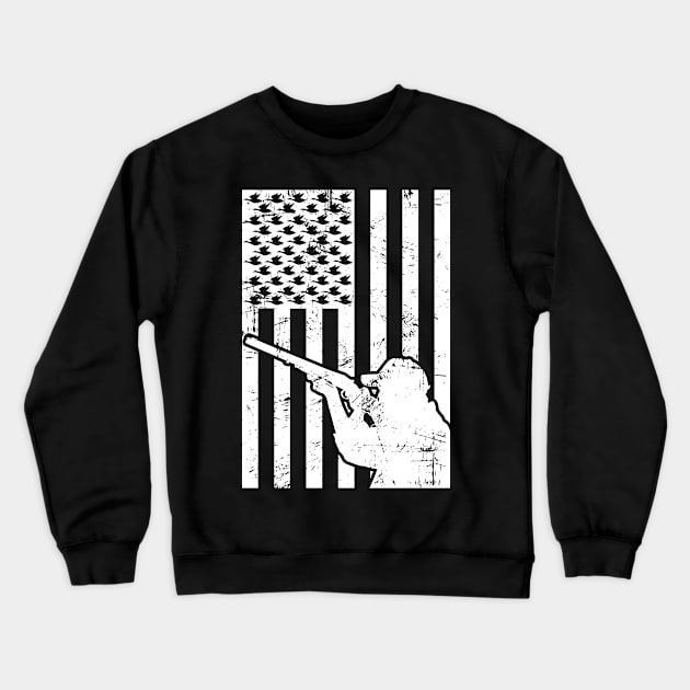 duck hunter waterfowl hunter gift Crewneck Sweatshirt by mohazain